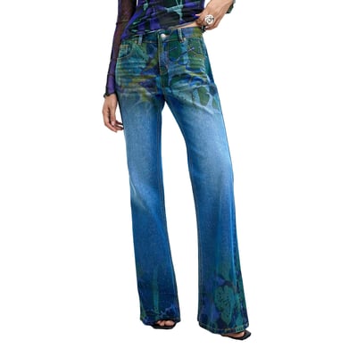 Pantalon en jean imprimé M. C. Lacroix DESIGUAL