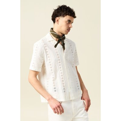 Chemise manches courtes brodée BONOBO