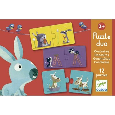 Puzzle duo contraires DJECO
