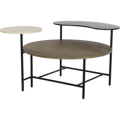 Table basse marbre et métal, Moderno RECOLLECTION