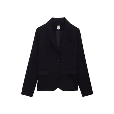 Veste Nicoletta en laine bleu marine INES DE LA FRESSANGE PARIS