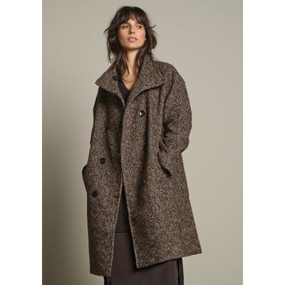 Manteau texturé croisé LOLALIZA