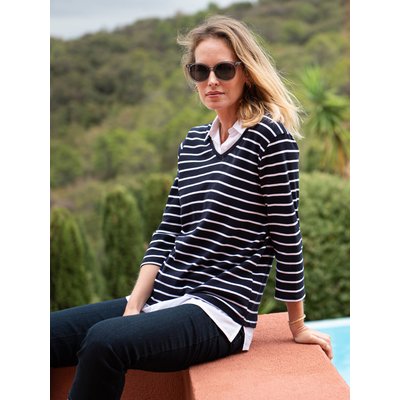Tee-shirt effet 2 en 1 esprit marin DAXON