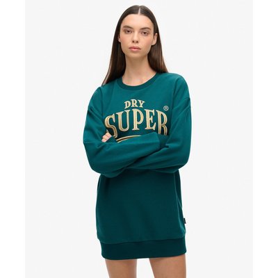 Robe-sweat à logo métallisé Luxe SUPERDRY