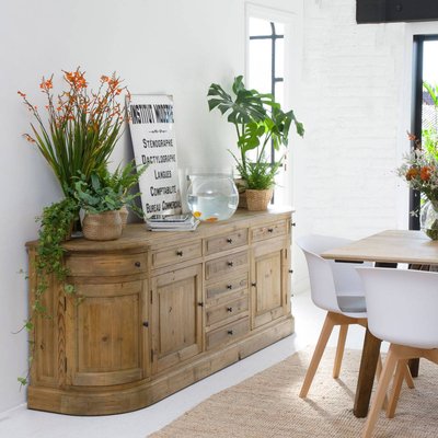 Buffet en bois recyclé 225 cm  GARANCE MADE IN MEUBLES 