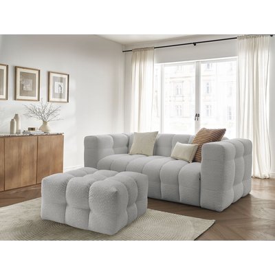 Canapé lit 4 places en tissu bouclette, CLOUD BOBOCHIC
