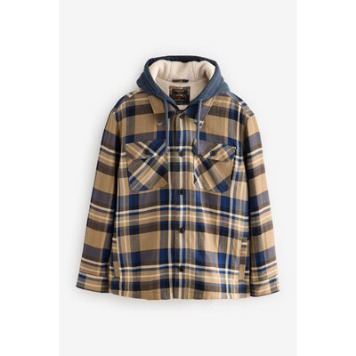 Veste-chemise aux carreaux et capuche NEXT