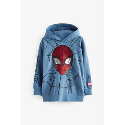 Sweat à capuche paillettes spiderman NEXT