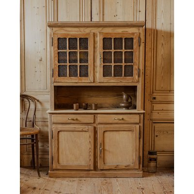 Buffet à deux corps en bois Gilbert N°1558 - Bon état DEBONGOUT
