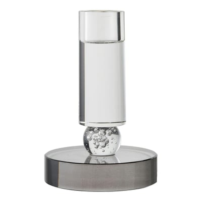Bougeoir décoratif en verre (1 gris, 1 ambre) PIER IMPORT
