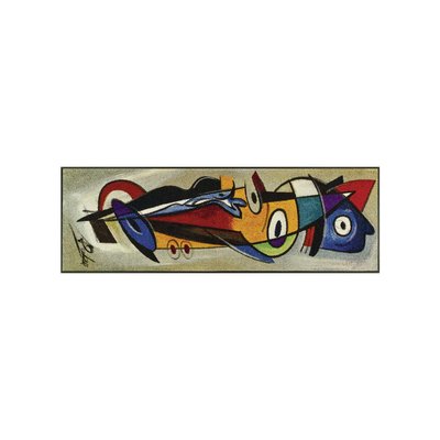 Paillasson tissé motif abstrait POSITIVEN UN AMOUR DE TAPIS