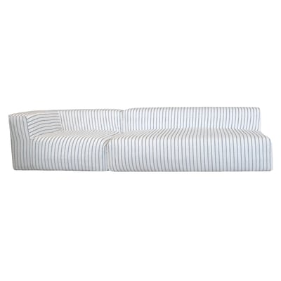 Canapé modulable en lin, déhoussable MX HOME