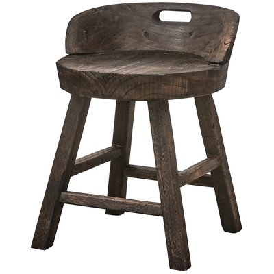 Tabouret en bois de paulownia ROSALIE WOOOD