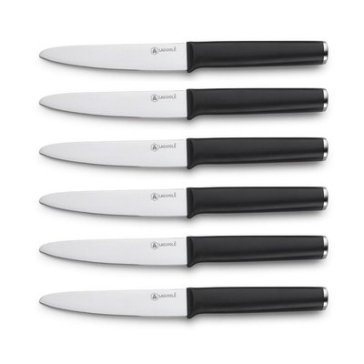 Set de 6 couteaux à steak en acier noir - "Sirius" LAGUIOLE CUISSON