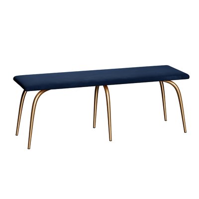 Banc en velours ANNIE LES GAMBETTES
