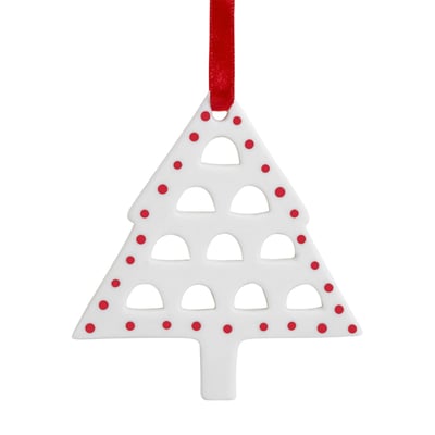 Suspension décorative sapin de noël en grès H9 SIA DECO