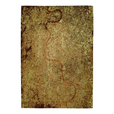 Tapis salon et chambre tissé plat GREEN CITY NOVATREND