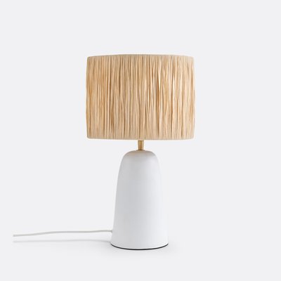 Lampe à poser en terracotta et raphia, Neven LA REDOUTE INTERIEURS