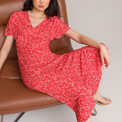 Платье длинное расклешенное с принтом "цветы" LA REDOUTE COLLECTIONS