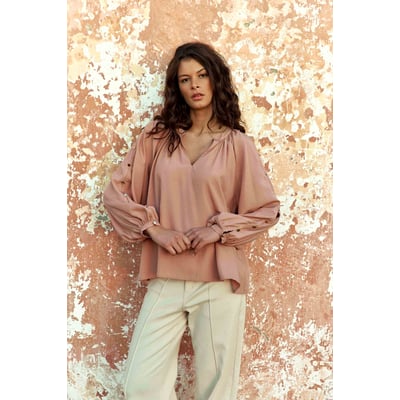 Blouse manches longues col v  uni BONNIE LA PETITE ETOILE