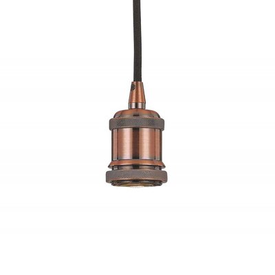 Lustre Suspension 1 Lumière Goa Cuivre Antique MILLUMINE