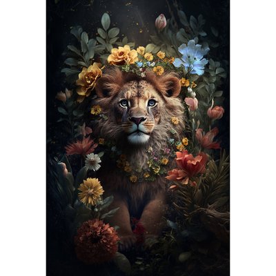 Tableau mural jeune lion CEANOTHE