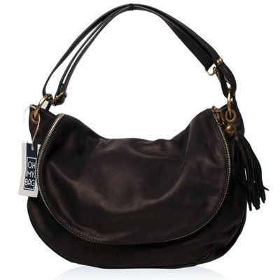 Sac bandoulière en cuir italien lisse 72 HEURES moyen OH MY BAG