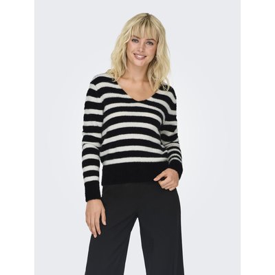 Pull col V, maille mousseuse ONLY