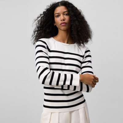 Pull à rayures en maille côtelée ADOLFO DOMINGUEZ