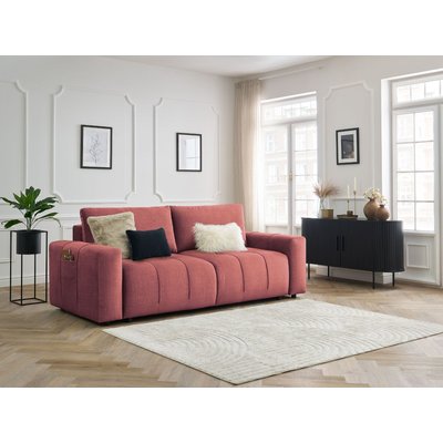 Canapé droit convertible 3 places en velours, ARSENE BOBOCHIC
