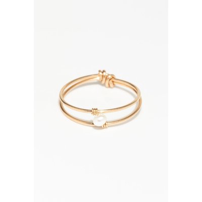 Bague double Essentiel - Perle de culture YAY PARIS