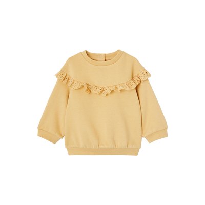Sweat-shirt volant en broderie anglaise VERTBAUDET