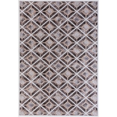 Tapis imprimé Serena, aspect cuir, plat GINO FALCONE