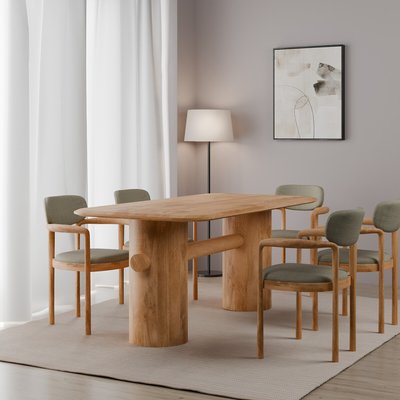 Maela Mango Wood Oval Dining Table (Seats 6) ÉDITÉ