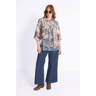 Chemise en voile de coton imprimé JEAN-MARC PHILIPPE