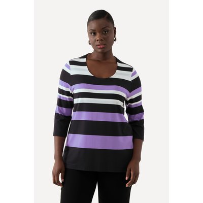 T-shirt décolleté en V et manches ULLA POPKEN