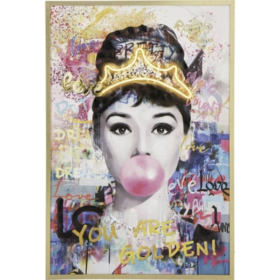 Tableau lumineux LED rectangulaire toile RECOLLECTION