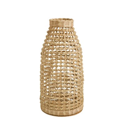 Vase UMALA rotin BLANC D’IVOIRE