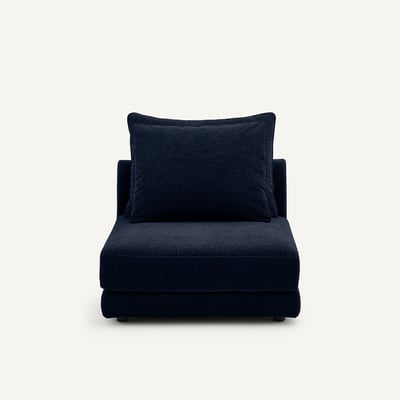 Chauffeuse modulable en velours chenille, TIBERIO AM.PM