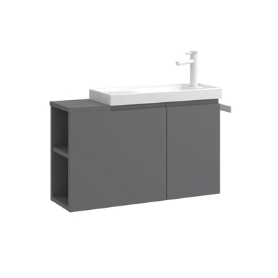 Meuble lave-mains suspendu, 2 portes 2 niches IRIS PIER IMPORT