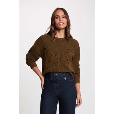 Pull col rond fantaisie MORGAN