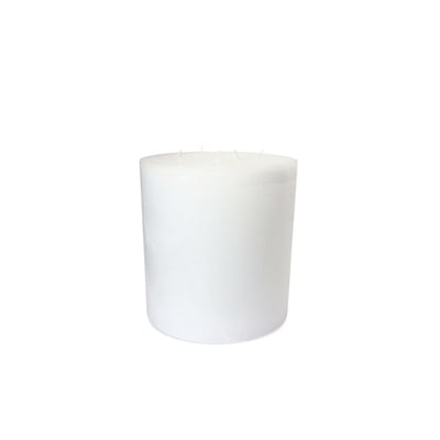 Bougie d'Intérieur Blanche 5 Mèches Diam 23 x 25 cm DEKOCANDLE BOUGIE