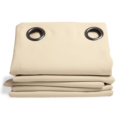 Rideau Anti-Ondes et Occultant Oeillet Beige MC8220 130 x 260 (LxH) MOONDREAM