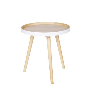 Table basse ronde trépied - FALSE WOOOD