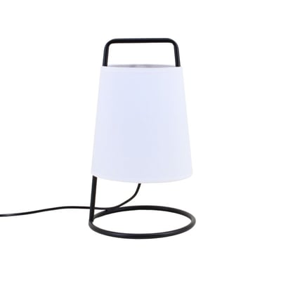Lampe à poser moderne en métal noir 35cm ORNAMI