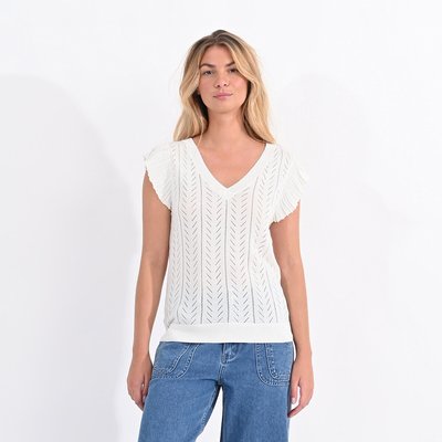 Pull col V à manches courtes MOLLY BRACKEN