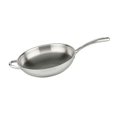 Poêle wok 30 cm en inox 18/10 RELIEF EVOLUTION ELO
