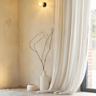 Rideau voilage 100% lin fluide - QABANE HOME MAISON