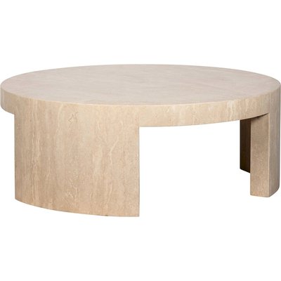 table basse ronde en travertin  style contemporain RECOLLECTION