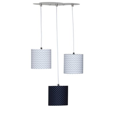 Suspension Lumineuse Trio Plafonnier en coton SAUTHON